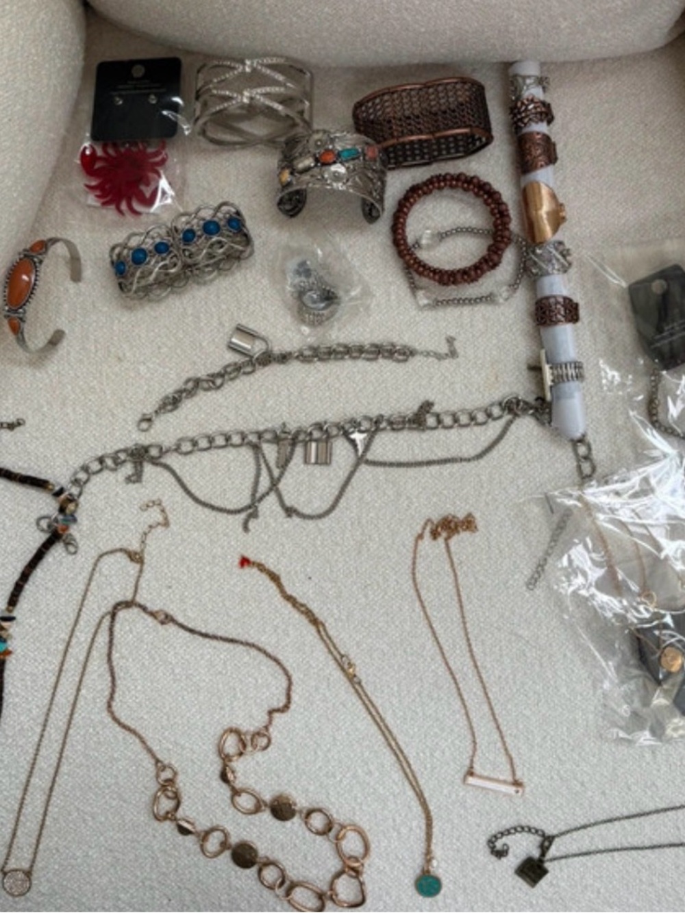 Paparazzi Lot of Silver and Copper Mixed Jewelry
